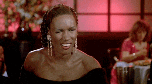 Grace Jones flirting (from "Boomerang")